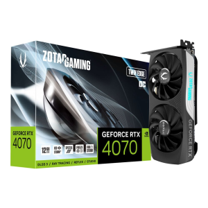 ZOTAC GAMING GeForce RTX 4070 Twin Edge OC - graphics card - GeForce RTX 4070 - 12 GB (ZT-D40700H-10M) - Videókártya
