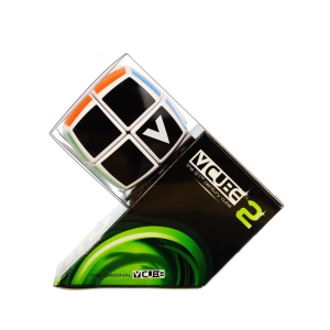  V-Cube 2x2 versenykocka, fehér, lekerekített