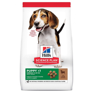 Hill's Hill&#039;s Sp canine puppy medium bárány és rizs 2,5 kg száraz kutyaeledel közepes testű kölyökkut...