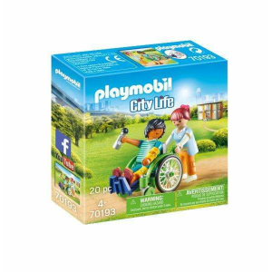 Playmobil Playset Playmobil City Life Patient in Wheelchair 20 Darabok