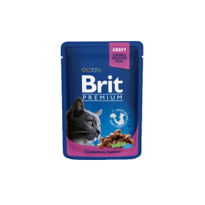 Brit Premium by Nature Cat alutasakos nedvestáp csirke, pulyka 100g