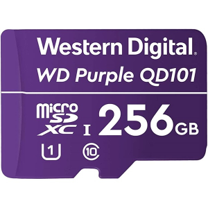 Western Digital microsd kártya - 256gb (microsdhc, sda 6.0, 24/7 m&#369;ködtetés, purple) wdd256g1p0c