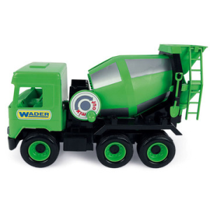 Wader : middle truck betonkeverő, 38 cm - zöld