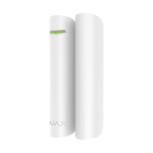 AJAX DoorProtect Plus WH vezetéknélküli fehér nyitásérzékelő, dőlés és rezgésérzékelővel