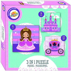 Hercegnők Hercegnő puzzle 3 az 1-ben