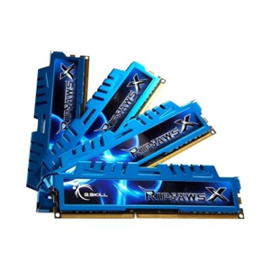G.Skill Ripjaws-X - DDR3 - 32 GB: 4 x 8 GB - DIMM 240-pin - unbuffered (F3-1600C9Q-32GXM) - Memória