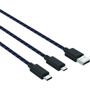VENOM VS5002 Dual Play &amp; Charge USB Type-C töltőkábel 3 m