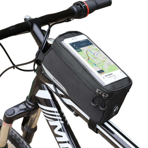 Wozinsky vázkeretes kerékpártáska telefon6,5 hüvelykig 1l fekete (WBB6BK)