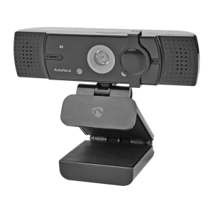 Nedis 4K Ultra HD Webkamera, auto fókusz, mikrofon, Usb, fekete (Wcam120Bk)