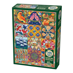 Cobble Hill 1000 db-os puzzle - Twelve Days of Christmas Quilt (40049)