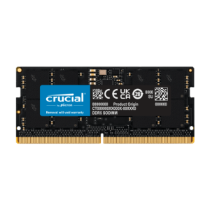 Crucial RAM memória 1x 16 GB Crucial SO-DIMM DDR5 4800MHz PC5-38400 | CT16G48C40S5