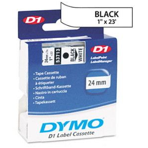 DYMO "D1" Feliratozógép szalag 24 mm x 7 m fekete-fehér (GD53713) (GD53713)