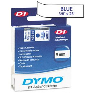 DYMO "D1" Feliratozógép szalag 9 mm x 7 m kék-fehér (GD40914) (GD40914)