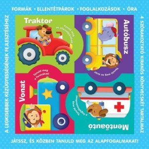 Tündér Könyvkiadó; Studium Plusz Kiadó Puzzle-könyvek: Közlekedési eszközök - Formák, ellentétpárok, foglalkozások, óra