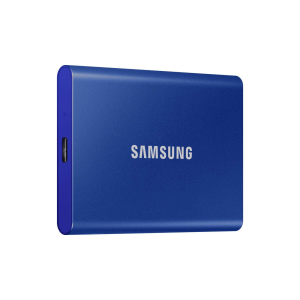 Samsung T7, 2 TB, USB 3.2 Gen.2, AES 256, Kék, Külső SSD