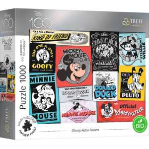 Trefl 1000 db-os UFT Prime puzzle - Disney 100 - Disney Retro Posters (10761)