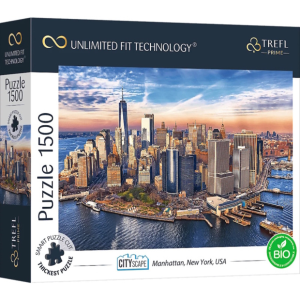Trefl 1500 db-os UFT Prime puzzle - Cityscape - Manhattan, New York, USA (26189)