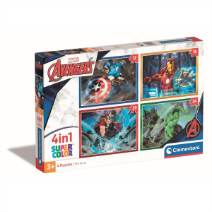 Clementoni Puzzle 12-16-20-24 db SuperColor puzzle - Marvel Bosszúállók
