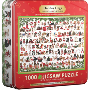 Eurographics 1000 db-os puzzle fém dobozban - Holiday Dogs (8051-0939)