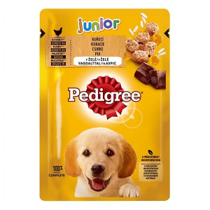 Pedigree állateledel alutasakos pedigree junior kutyáknak csirke-rizs 100g 167 227