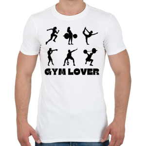 PRINTFASHION Gym Lover - Férfi póló - Fehér