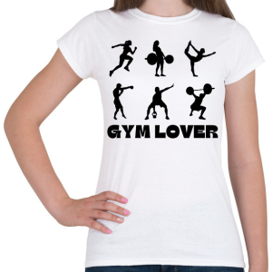 PRINTFASHION Gym Lover - Női póló - Fehér