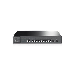 TP-Link Switch 8x1000Mbps + 2xGigabit SFP + 1xkonzol port, Menedzselhető, TL-SG3210