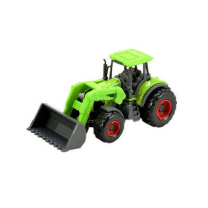 Toi-Toys zöld, fém markolós traktor – 8 cm