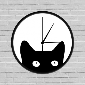  Fekete macska falióra (WDWR-fko-00041)