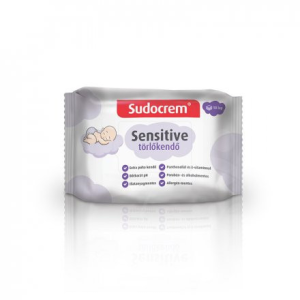  Sudocrem baba törlőkendő sensitive 55 db
