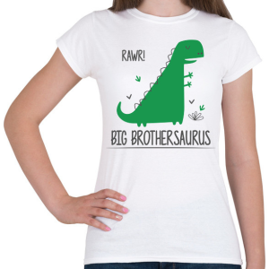 PRINTFASHION Big brothersaurus - Női póló - Fehér