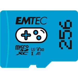 Emtec Memóriakártya, microSD, 256GB, UHS-I/U3/V30/A1, EMTEC &quot;Gaming&quot;