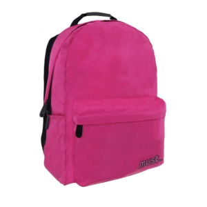 Luna Must Ripstop pink iskolatáska hátizsák 42×32×17 cm
