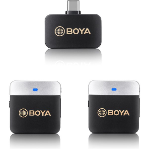 Boya BY-M1V3 USB-C Android okostelefon mikrofon, kétcsatornás