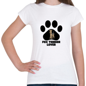 PRINTFASHION Fox Terrier Lover - Női póló - Fehér