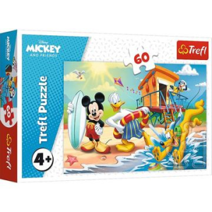 Trefl : mickey egér izgalmas napja puzzle - 60 darabos