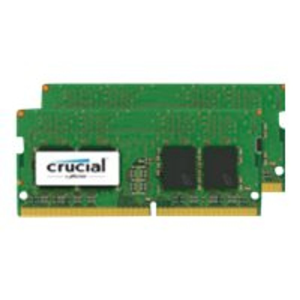 Crucial - DDR4 - 8 GB: 2 x 4 GB - SO-DIMM 260-pin - unbuffered (CT2K4G4SFS824A)