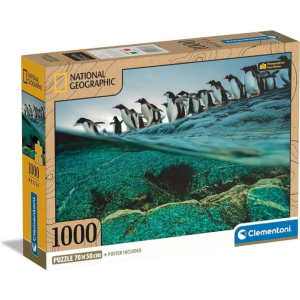 Clementoni 1000 db-os Compact puzzle - National Geographic Collection - Szamárpingvinek (39730)