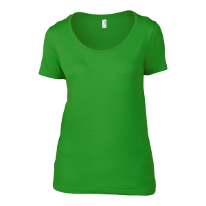 ANVIL Női póló an391 Anvill, mély kereknyakú dekoltázzsal, Green Apple-XS