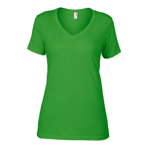 ANVIL Női póló Anvill an392, V-nyakú, Green Apple-XS