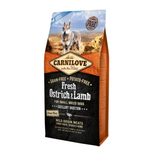 N/A Carnilove Fresh Adult Dog Small Ostrich & Lamb Excellent Digestion- Strucc és Bárány Hússal 6kg (LPHT-CL170870)