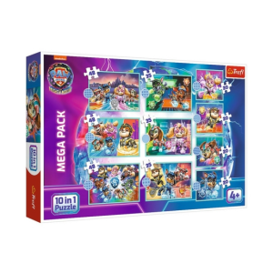 Trefl 10 az 1-ben puzzle (20,35,48 db-os) Mega Pack - Mancs őrjárat (96002)