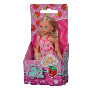  Evi Love játék baba gyümölcsös ruhában - epres ruhában