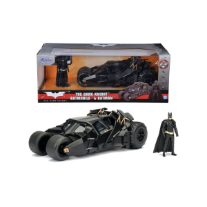  The Dark Knight Batmobile 1:24 Batman figurával modellautó - Jada