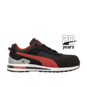 Puma Kickflip S3 HRO SRC munkavédelmi cipő (fekete/piros, 42)