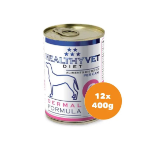 Healthy Vet Diet Dog Dermal - bőr támogatására felnőtt kutyáknak 12x400g