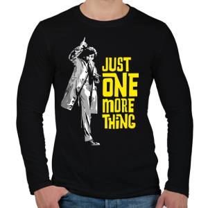 PRINTFASHION Columbo hadnagy - Férfi hosszú ujjú póló - Fekete