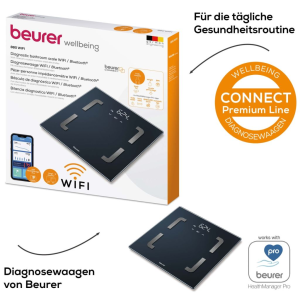 Beurer BF 880 WIFI diagnosztikai mérleg fekete (76008) (beu76008)