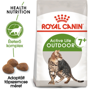 Royal Canin Outdoor 7+ | Szabadba gyakran kijáró, aktív idősödő macska száraztáp 400 g