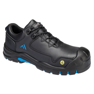 Portwest Apex S3S ESD HRO SR SC FO munkavédelmi cipő (fekete/kék, 46)